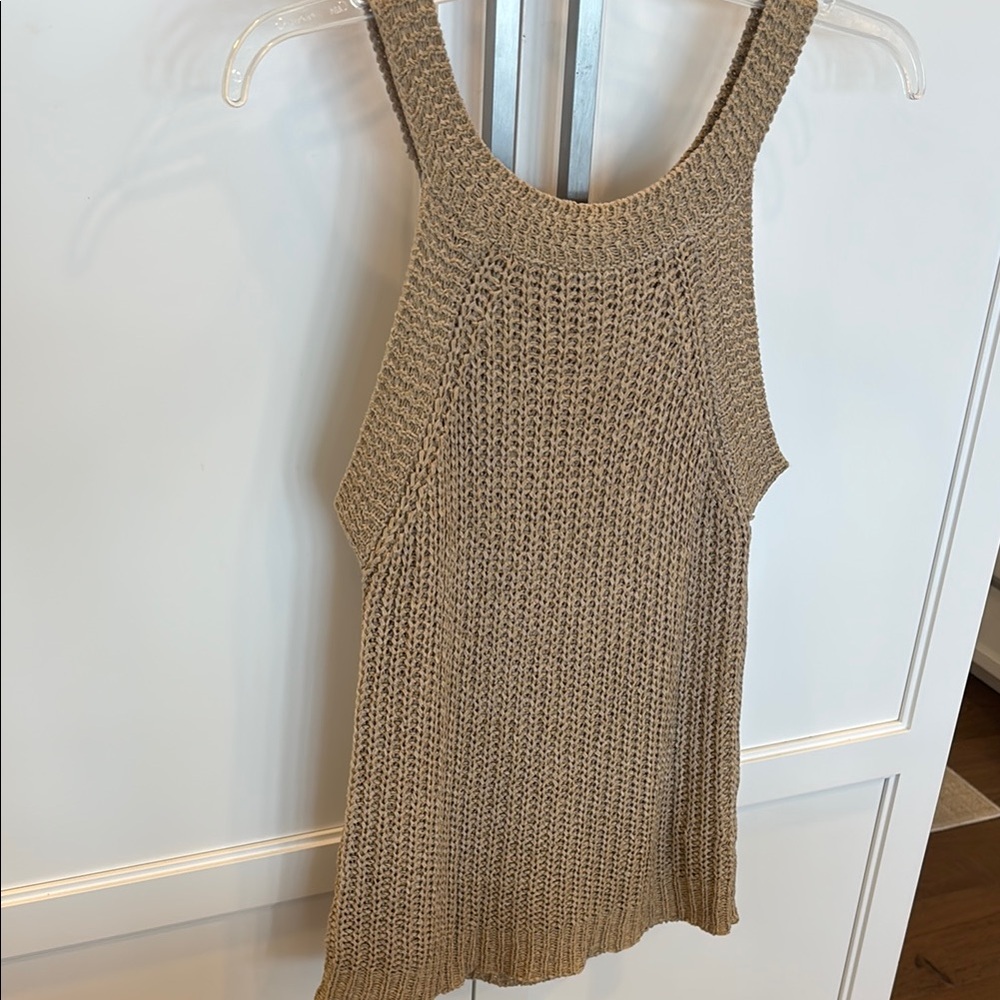 Cozy Casual Beige Knit Top